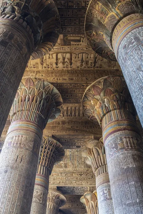 Framed Print : Esna Temple Print: Ancient Egyptian Architecture Framed Print : Esna Temple Print: Ancient Egyptian Architecture