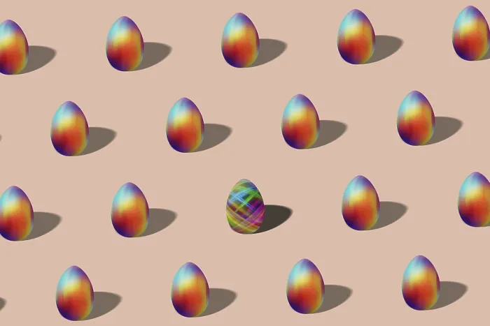 Framed Print : Luxury Rainbow Easter Egg Print Design Framed Print : Luxury Rainbow Easter Egg Print Design