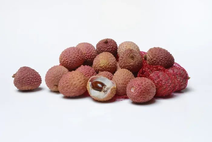 Framed Print : Lychee Print: Opened Tropical Fruit Framed Print : Lychee Print: Opened Tropical Fruit