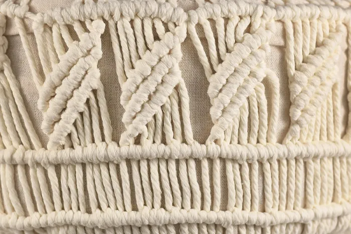 Framed Print : Macrame Print: Textile Produced by Knotting Techniques Framed Print : Macrame Print: Textile Produced by Knotting Techniques