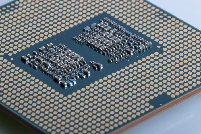 Framed Print : Macro Image of Modern Processor Microchips Print Framed Print : Macro Image of Modern Processor Microchips Print