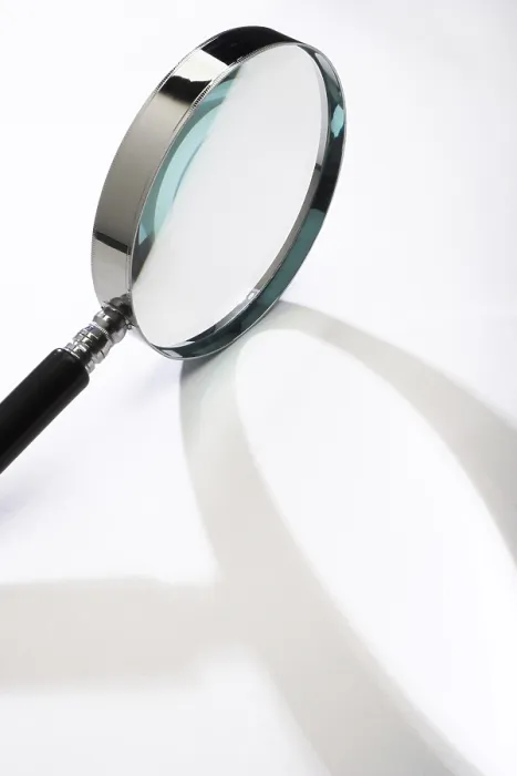 Framed Print : Magnifying Glass Casting a Shadow Print Framed Print : Magnifying Glass Casting a Shadow Print