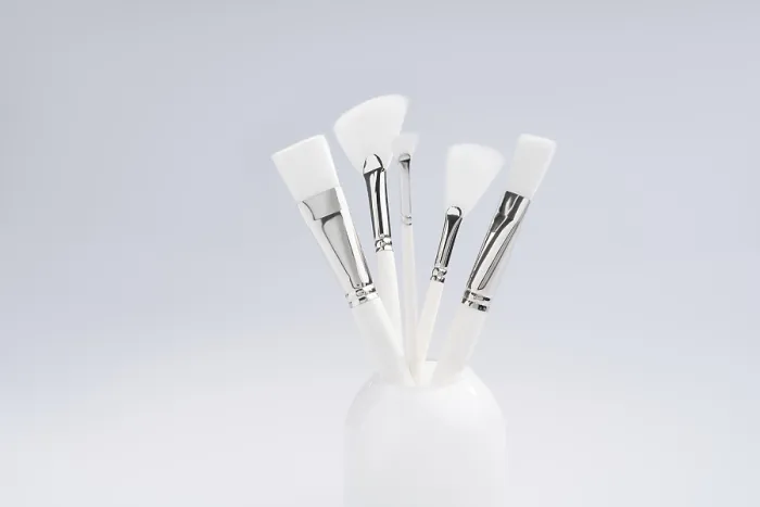 Framed Print : Makeup Brushes in Glass Print Framed Print : Makeup Brushes in Glass Print