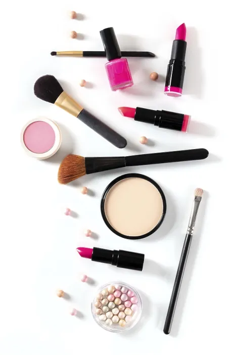 Framed Print : Make-up Artist's Professional Tools Print