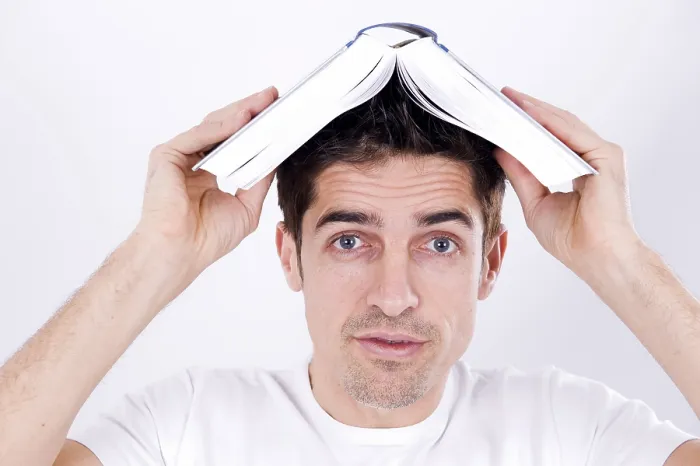 Framed Print : Man with a Book on His Head Print Framed Print : Man with a Book on His Head Print
