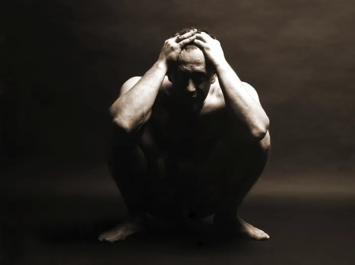 Framed Print : Man in Desperation Print Framed Print : Man in Desperation Print