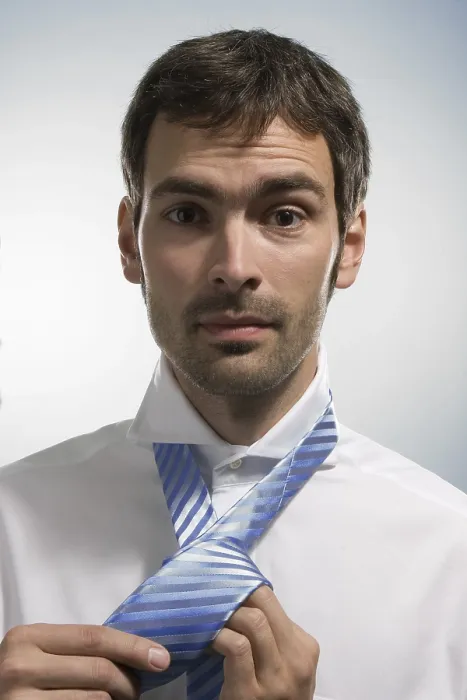 Framed Print : Man Doing Up His Tie Print Framed Print : Man Doing Up His Tie Print