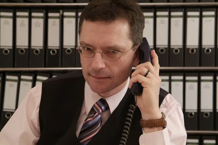 Framed Print : Man in the Office Print Framed Print : Man in the Office Print