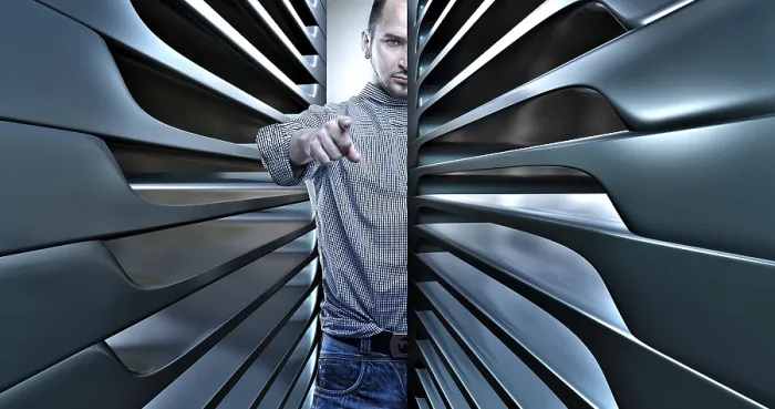Framed Print : Man Pointing Towards the Camera Print, Edited Montage Framed Print : Man Pointing Towards the Camera Print, Edited Montage