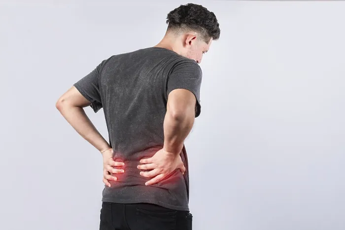 Framed Print : Man with Back Pain Print, Lumbar Problems Concept Framed Print : Man with Back Pain Print, Lumbar Problems Concept