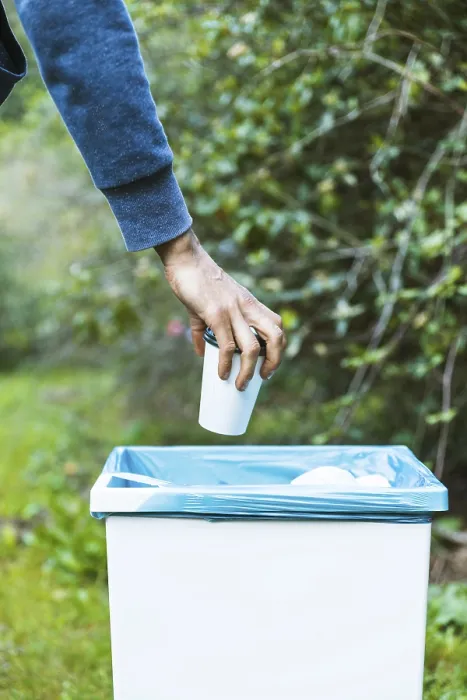 Framed Print : Man Throwing Up Garbage Bin Print Framed Print : Man Throwing Up Garbage Bin Print