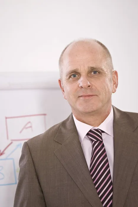 Framed Print : Manager Standing in Front of a Flip Chart Print Framed Print : Manager Standing in Front of a Flip Chart Print