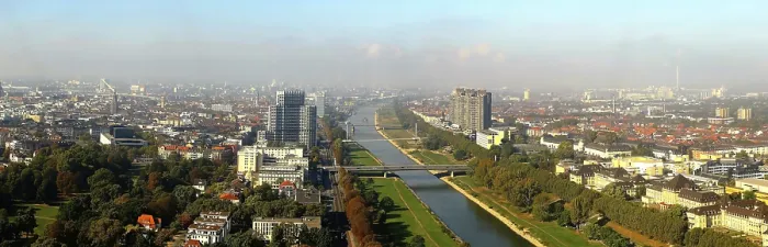 Framed Print : Mannheim Print from Above Framed Print : Mannheim Print from Above