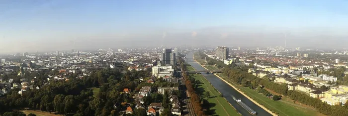 Framed Print : Panorama Print of Mannheim from Above Framed Print : Panorama Print of Mannheim from Above