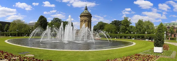 Framed Print : Mannheim Water Tower Print, Germany Framed Print : Mannheim Water Tower Print, Germany