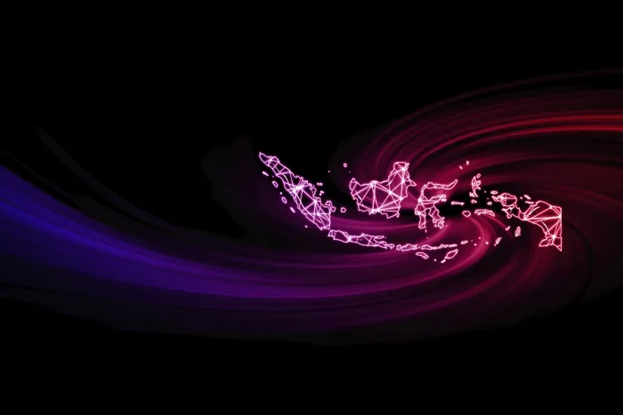 Framed Print : Map of Indonesia, Polygonal Mesh Line Print Framed Print : Map of Indonesia, Polygonal Mesh Line Print