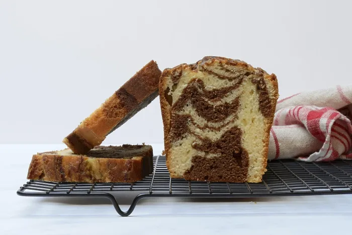 Framed Print : Marble Cake Print on Wooden Rack Framed Print : Marble Cake Print on Wooden Rack