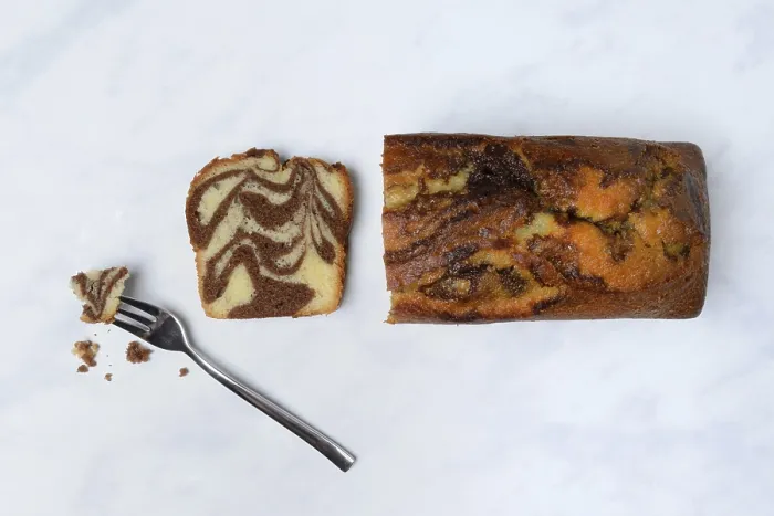 Framed Print : Marble Cake Print with Fork Framed Print : Marble Cake Print with Fork