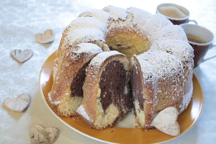 Framed Print : Marble Ring Cake Print