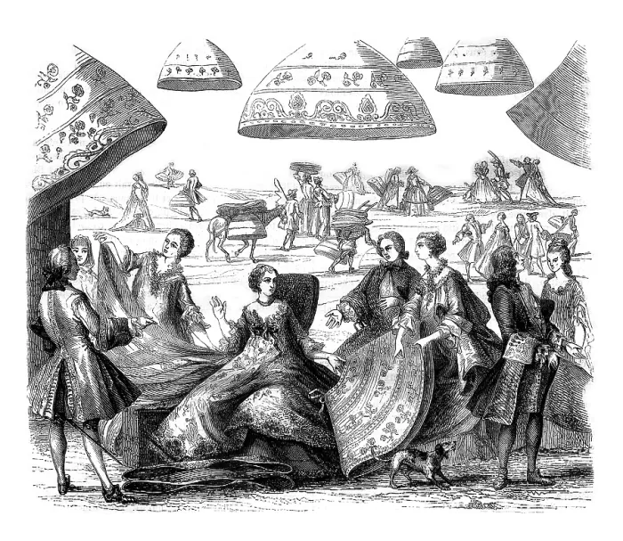 Framed Print : Margot Distributing Baskets Print, 1845 Engraving Framed Print : Margot Distributing Baskets Print, 1845 Engraving