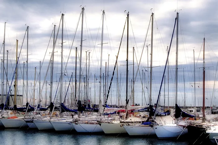 Framed Print : Marina Marina Print by imageBROKER Framed Print : Marina Marina Print by imageBROKER
