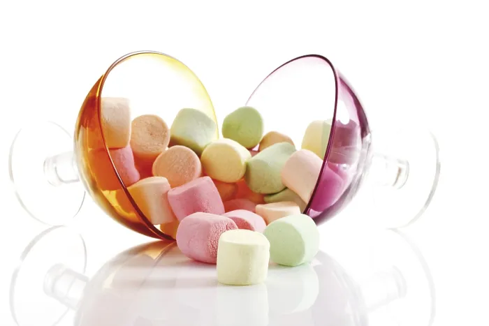 Framed Print : Marshmallows Print - Sweet Treats