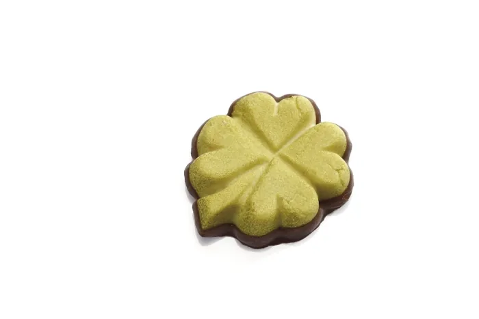 Framed Print : Marzipan Clover Leaf Print