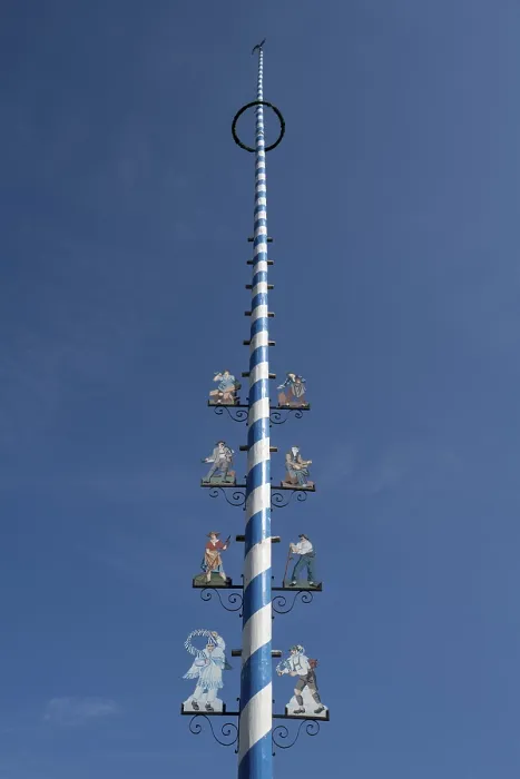 Framed Print : Mittenwald Maypole Print, Germany Framed Print : Mittenwald Maypole Print, Germany