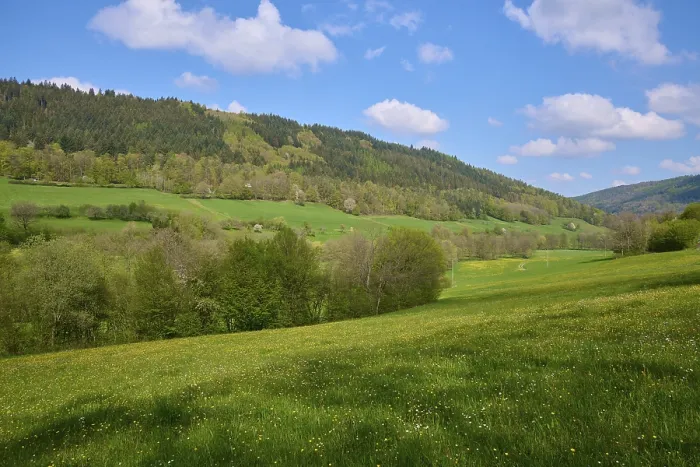 Framed Print : Spring Landscape Print in Odenwald, Bavaria, Germany Framed Print : Spring Landscape Print in Odenwald, Bavaria, Germany