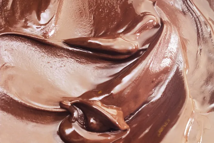 Framed Print : Melted Couverture Chocolate Print Framed Print : Melted Couverture Chocolate Print