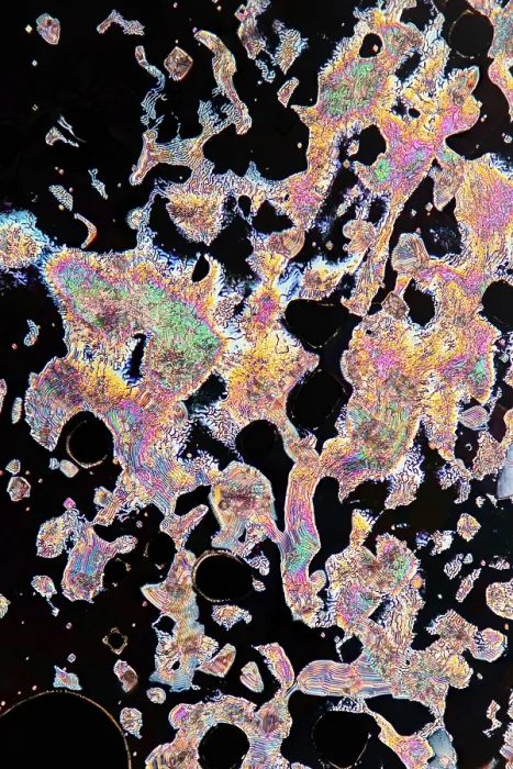 Framed Print : Liquid Crystals Microscope Print: Vibrant Hues and Patterns Framed Print : Liquid Crystals Microscope Print: Vibrant Hues and Patterns