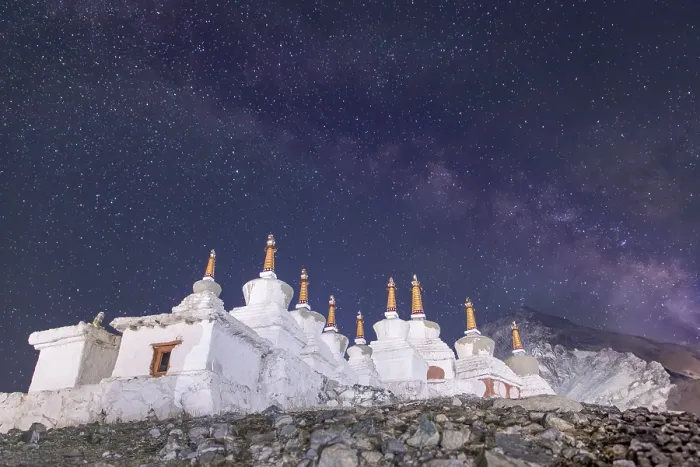 Framed Print : Under a Mesmerizing Starry Sky in Diskit, India Print Framed Print : Under a Mesmerizing Starry Sky in Diskit, India Print