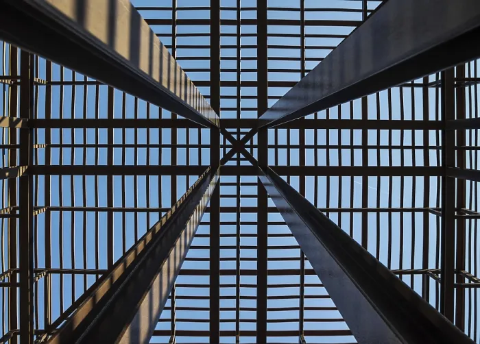 Framed Print : Metal Construction Print: Industrial Architecture Framed Print : Metal Construction Print: Industrial Architecture