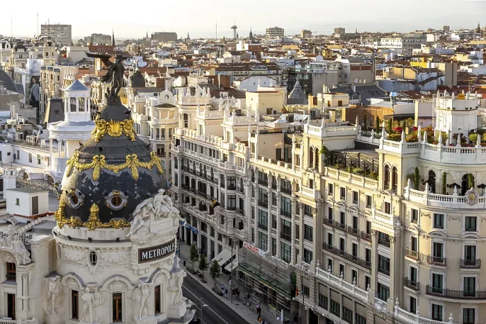 Framed Print : Metropolis House Print, Madrid, Spain