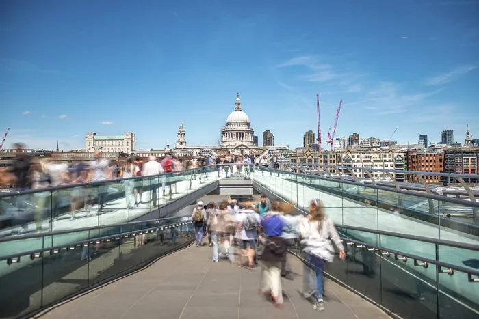 Framed Print : Millennium Bridge and St Paul's Cathedral Print, London Framed Print : Millennium Bridge and St Paul's Cathedral Print, London