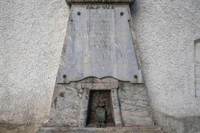 Framed Print : Mining History Gravestone Print of Peter Tunner the Elder Framed Print : Mining History Gravestone Print of Peter Tunner the Elder
