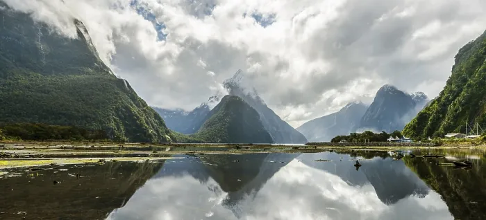 Framed Print : Miter Peak Reflected Print, Milford Sound, New Zealand Framed Print : Miter Peak Reflected Print, Milford Sound, New Zealand