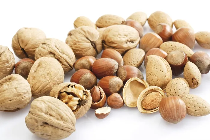 Framed Print : Mixed Nuts Print: Walnuts, Hazelnuts, Almonds Framed Print : Mixed Nuts Print: Walnuts, Hazelnuts, Almonds