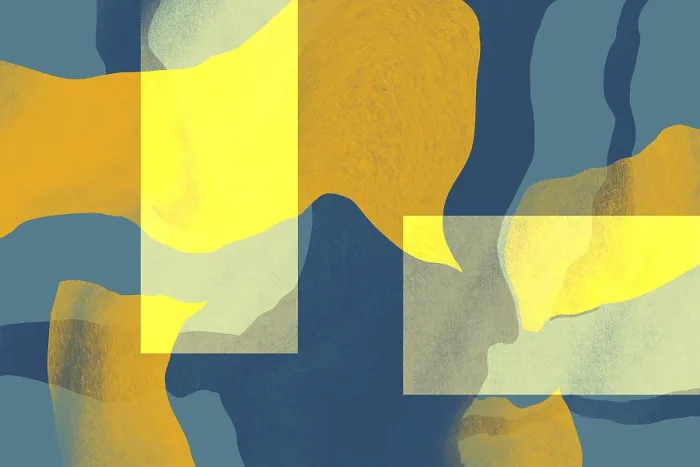 Framed Print : Blue and Yellow Textured Abstract Print Framed Print : Blue and Yellow Textured Abstract Print