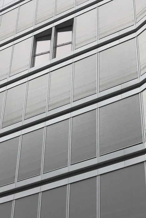 Framed Print : Modern Facade Print with Open Windows Framed Print : Modern Facade Print with Open Windows