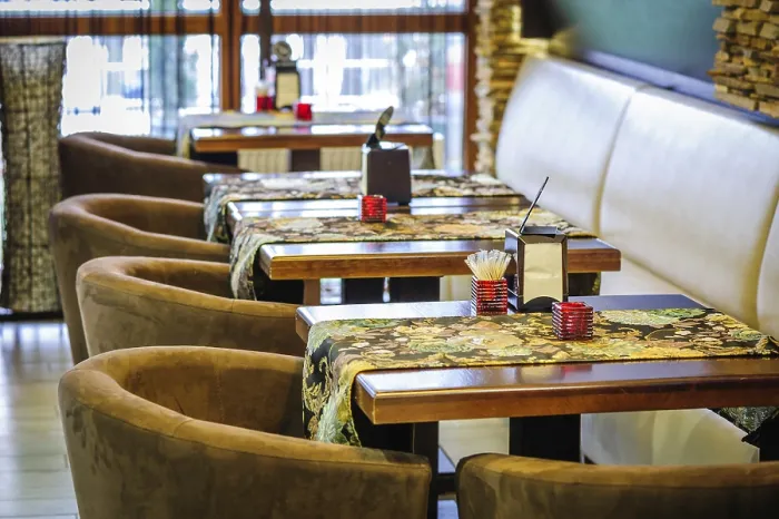 Framed Print : Modern Restaurant Interior Print Framed Print : Modern Restaurant Interior Print