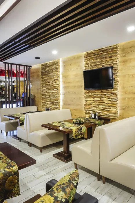 Framed Print : Modern Restaurant Interior Print Framed Print : Modern Restaurant Interior Print