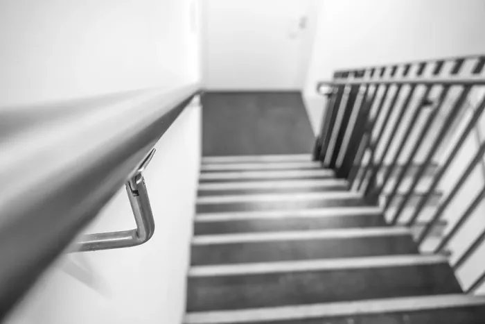 Framed Print : Modern Staircase with Railing Print Framed Print : Modern Staircase with Railing Print