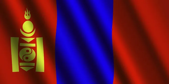 Framed Print : The Mongolian Flag Flying in the Wind Print Framed Print : The Mongolian Flag Flying in the Wind Print