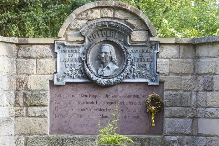 Framed Print : Monument to Friedrich Hölderlin Print, Germany Framed Print : Monument to Friedrich Hölderlin Print, Germany
