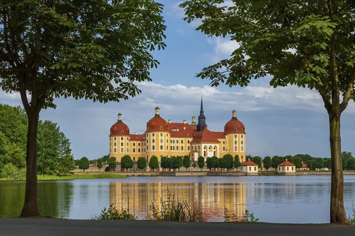 Framed Print : Moritzburg Castle Print in Saxony Germany Framed Print : Moritzburg Castle Print in Saxony Germany