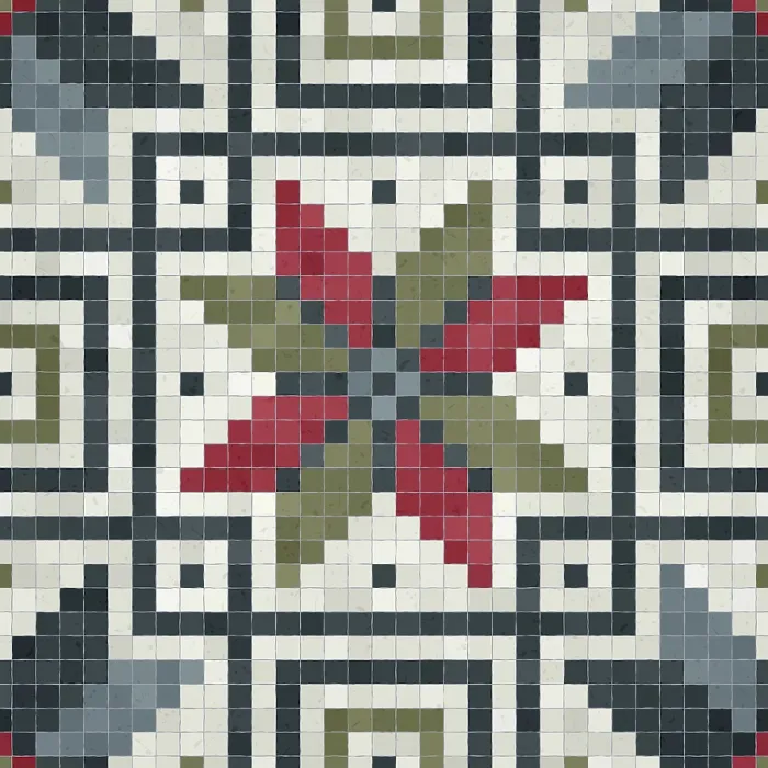 Framed Print : Mosaic Tiles Print, Seamless Vector Pattern Framed Print : Mosaic Tiles Print, Seamless Vector Pattern