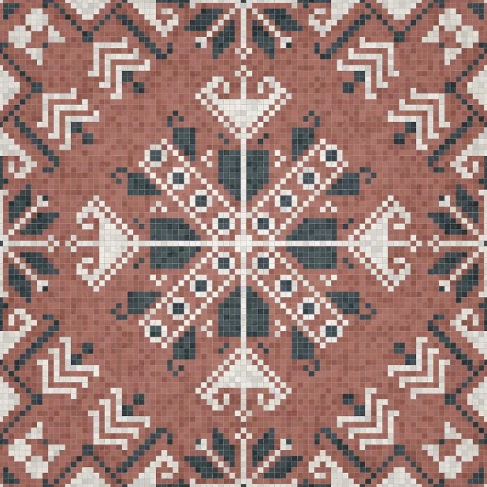 Framed Print : Mosaic Tiles Print, Seamless Vector Pattern Framed Print : Mosaic Tiles Print, Seamless Vector Pattern