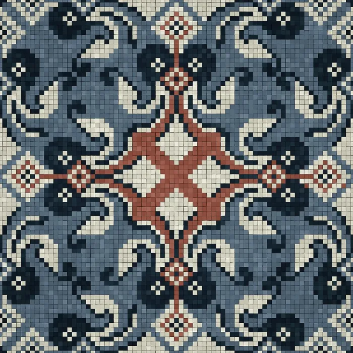 Framed Print : Mosaic Tiles Print Background