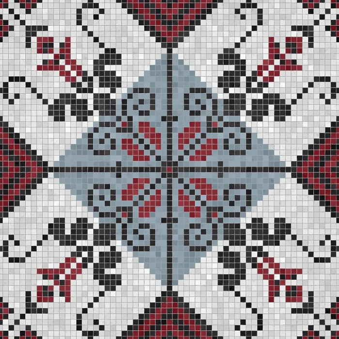 Framed Print : Mosaic Tiles Seamless Print Background